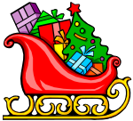 sleigh with presents